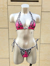 BIKINI ZEBRA FLAMES FUCSIA