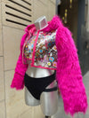 STICKER COAT PINK