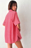 SMITH OVERSIZED SHIRT RED GINGHAM