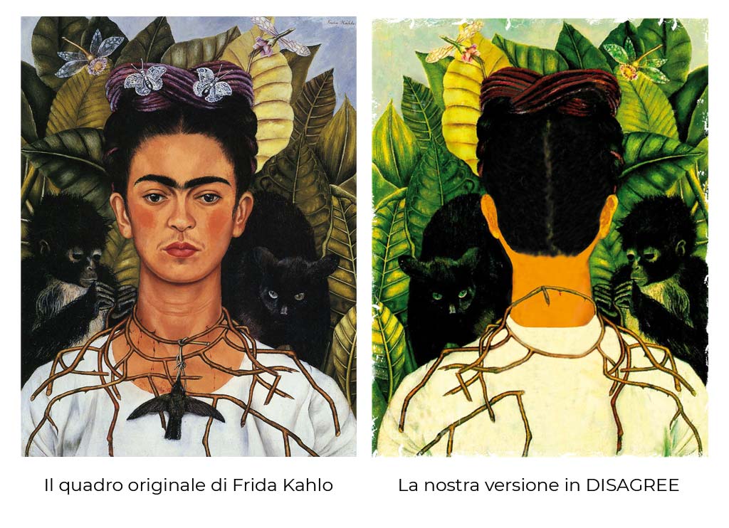 Come è nata DISAGREE, la grafica che racconta la reazione di Frida Kahlo