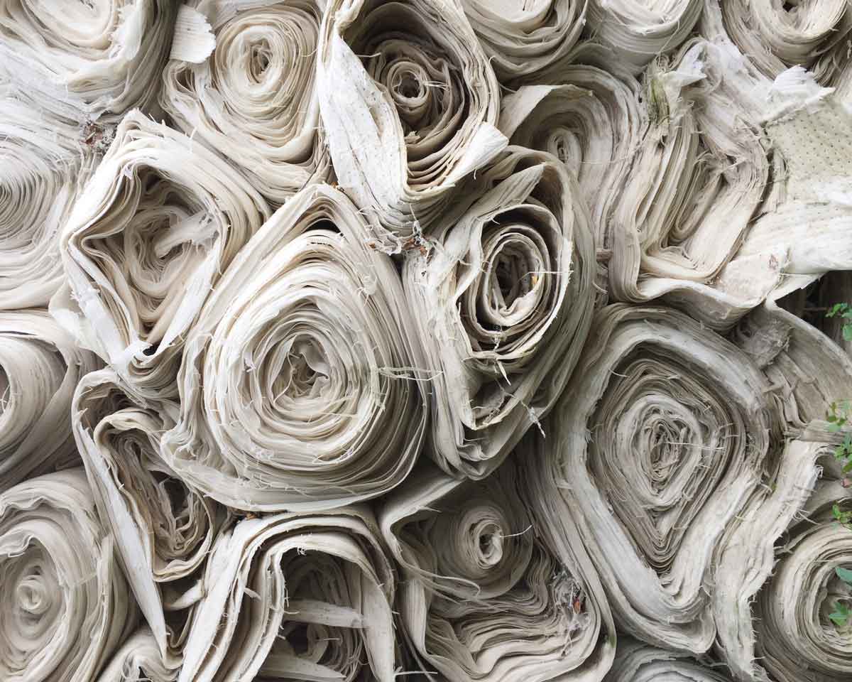 Rotoli di tessuto di cotone