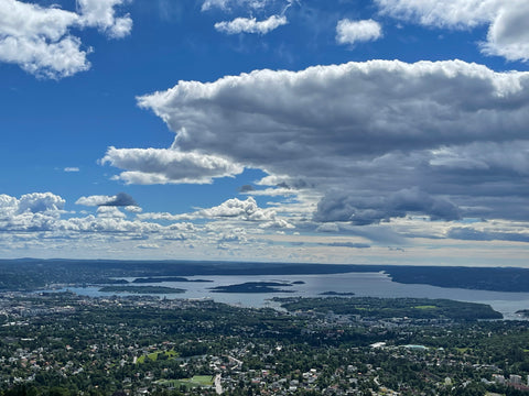 view of Oslo from Holmenkollen