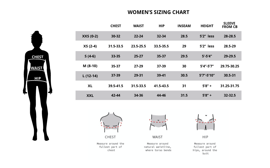 Custom Size Chart – Eliel Cycling