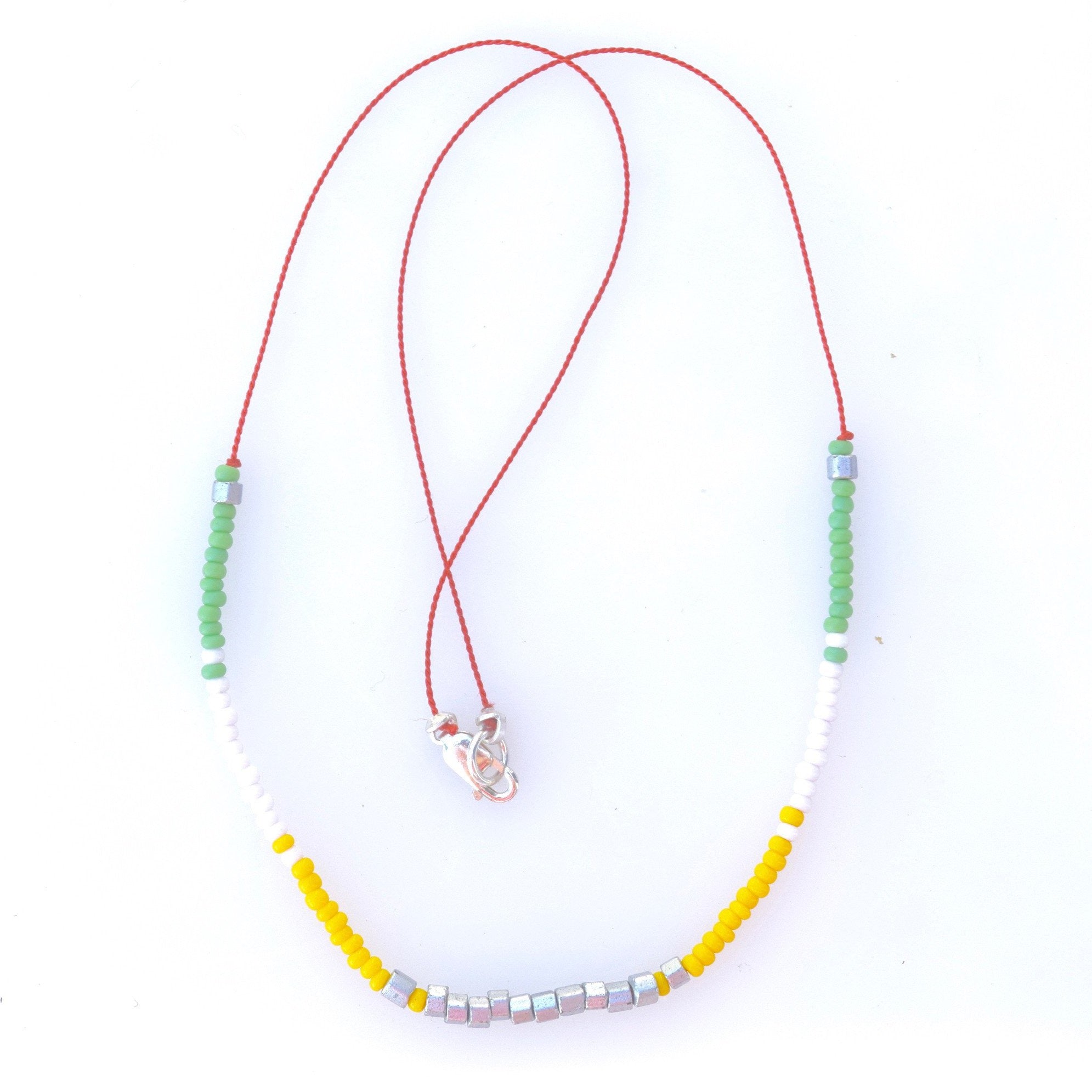 Citrus Mix Seed Bead Necklace