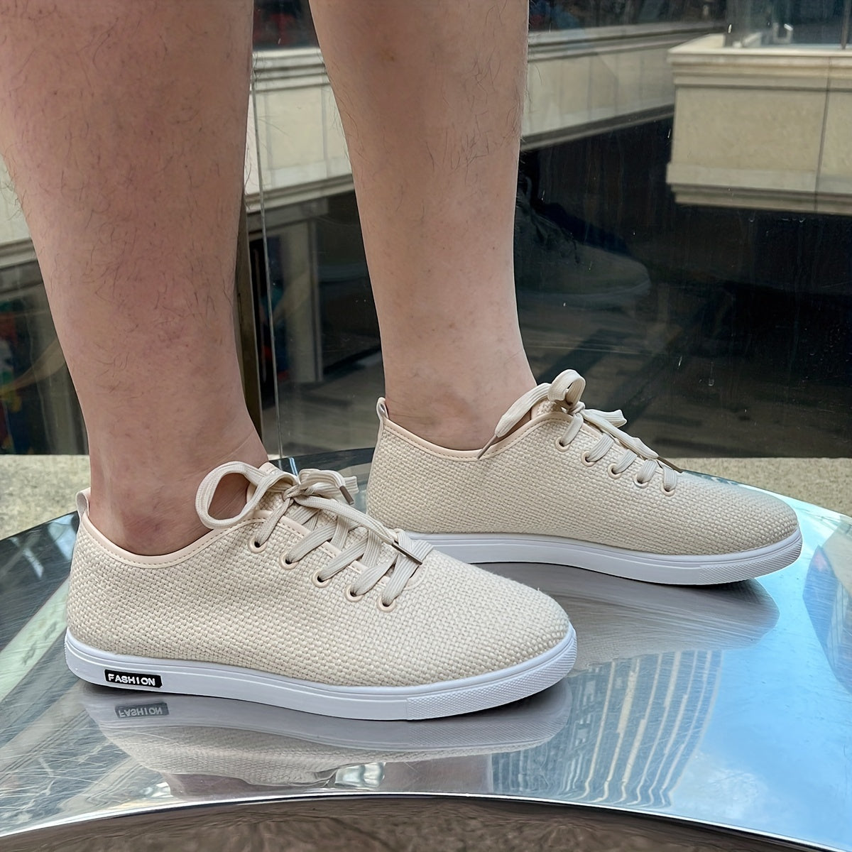 Thomas - Beige Sneaker voor Mannen