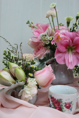 tea cup flowers