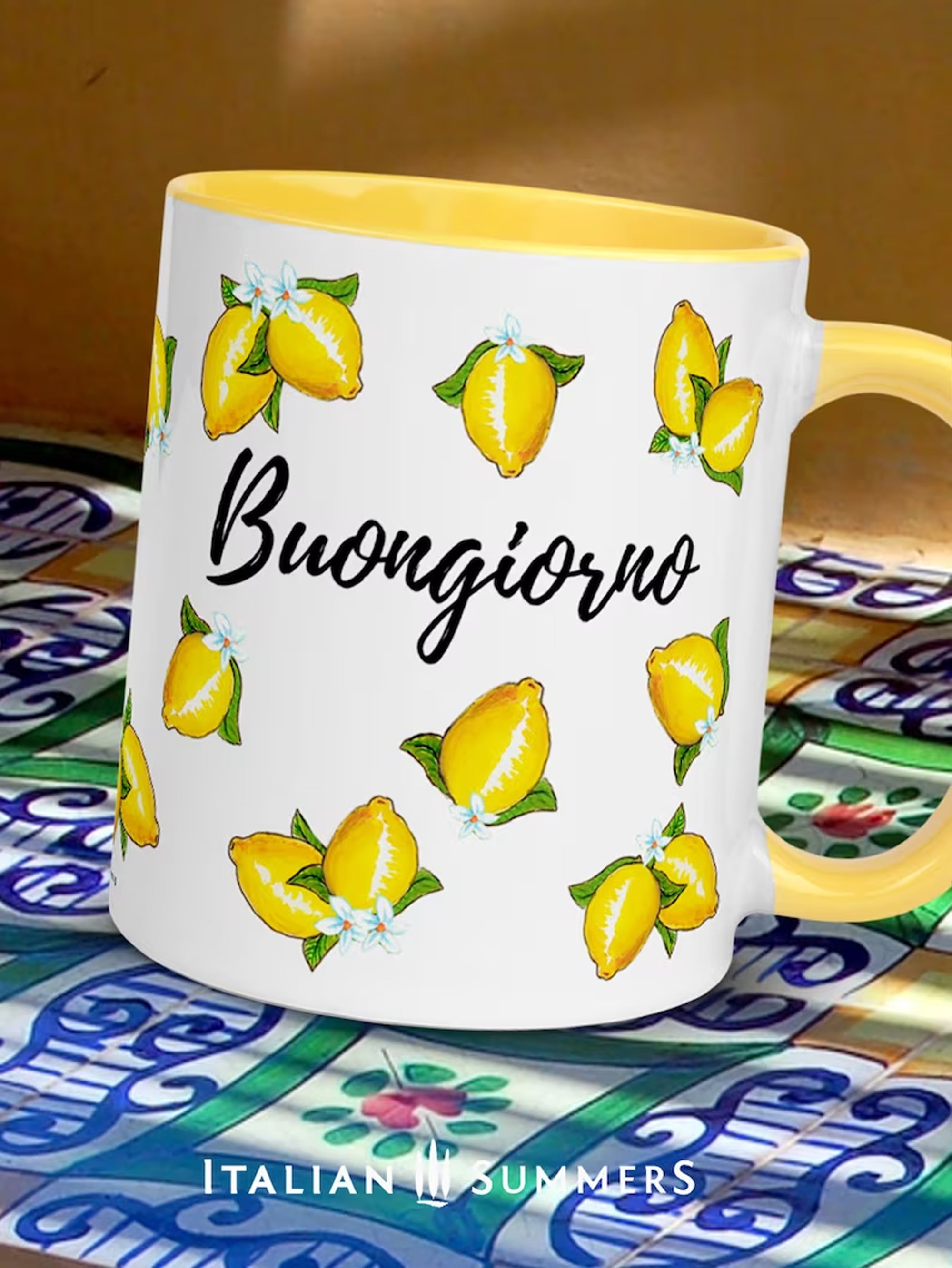 Ittaly mug Buongiorni Limoni by Italian Summers
