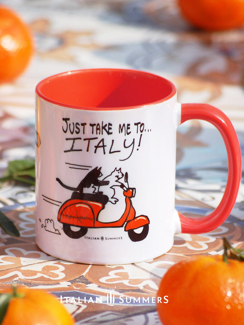 Italy mug Vespa cats by Italian Summers