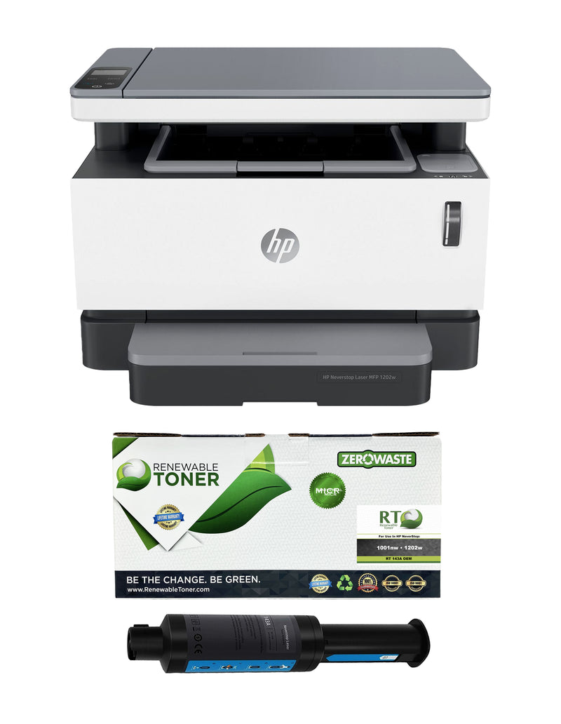 Hinder maïs Ijver RT 1202w NeverStop All-in-One Printer and 1 RT 143A OEM Modified MICR –  Renewable Toner