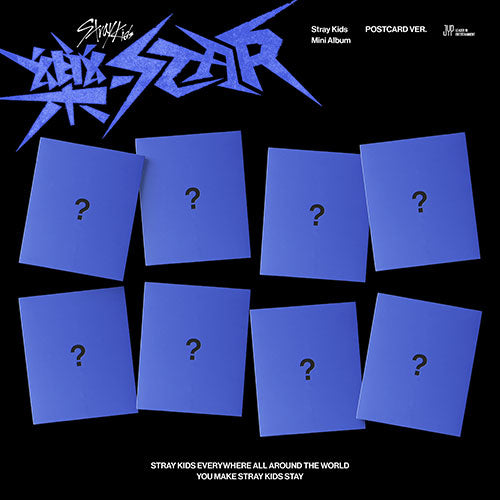 JYP SHOP POB STRAY KIDS – 樂-STAR / ROCK STAR (POSTCARD VER.) random ve –  Idolpopuk