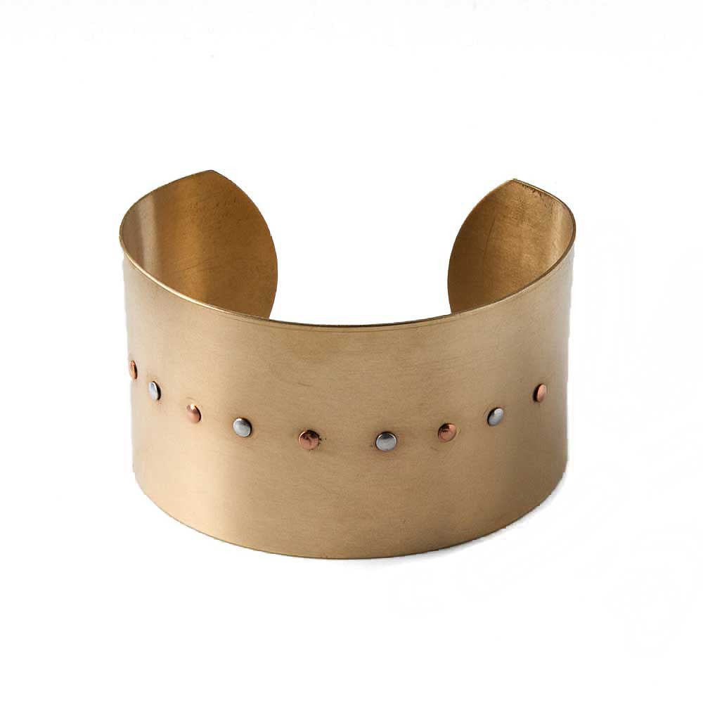 Personalized Unisex Brass Cuff Bracelet