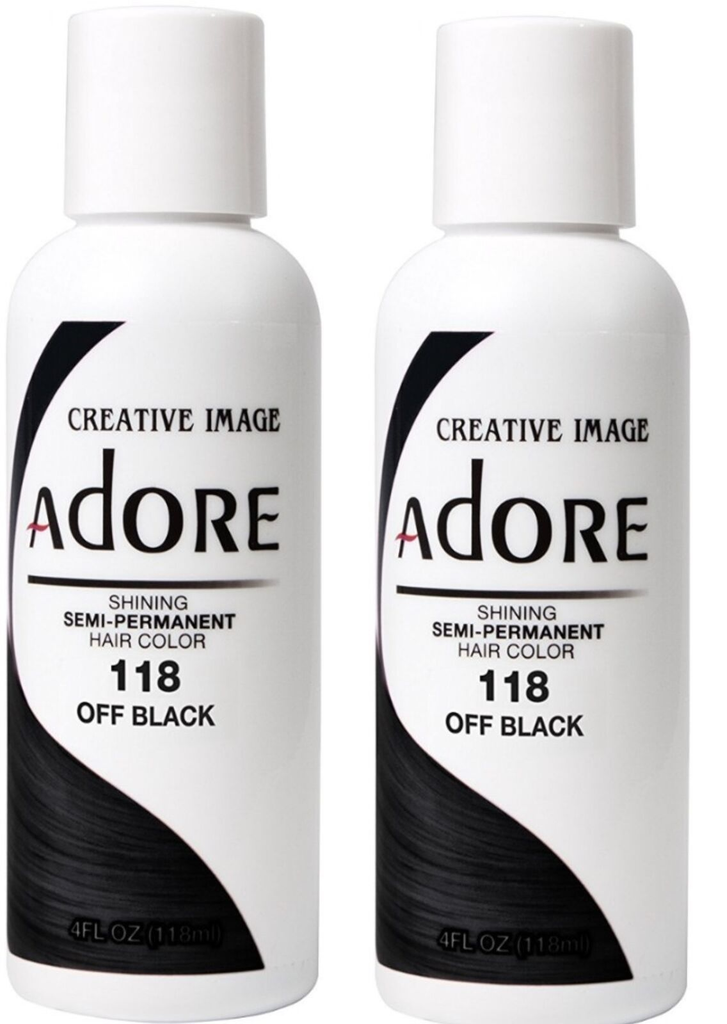 Adore Semi Permanent Hair Color, 118 Off Black 4 oz – Choice Forever Beauty