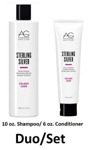 enkelt gang Grøn baggrund Ulejlighed AG Hair Colour Care Sterling Silver Toning Shampoo 10 oz./Conditioner –  Choice Forever Beauty