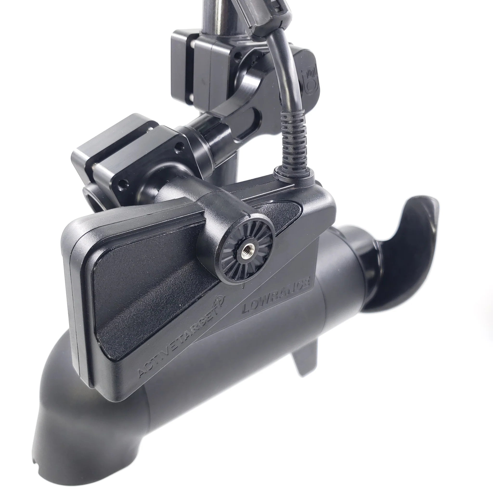 Fish Obsessed Trolling Motor DOMINATOR Transducer Mount - PLEASE KNOW WHICH TRANSDUCER YOU HAVE