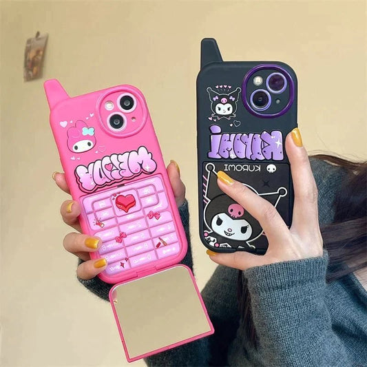 Hello Kitty Foldable Mirror Stand Phone Case – In Kawaii Shop