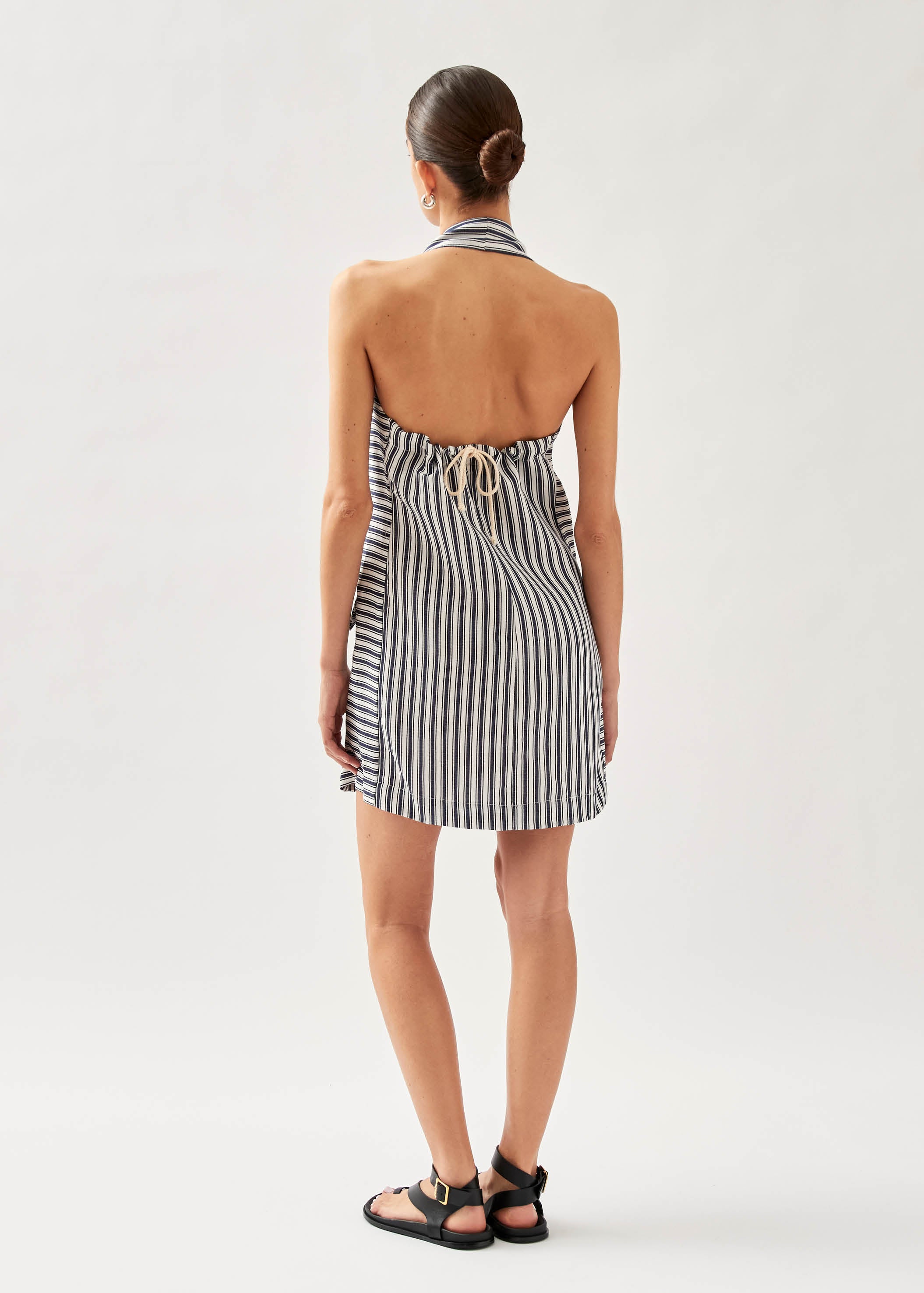 Tulipe Stripes Blue And White Dress