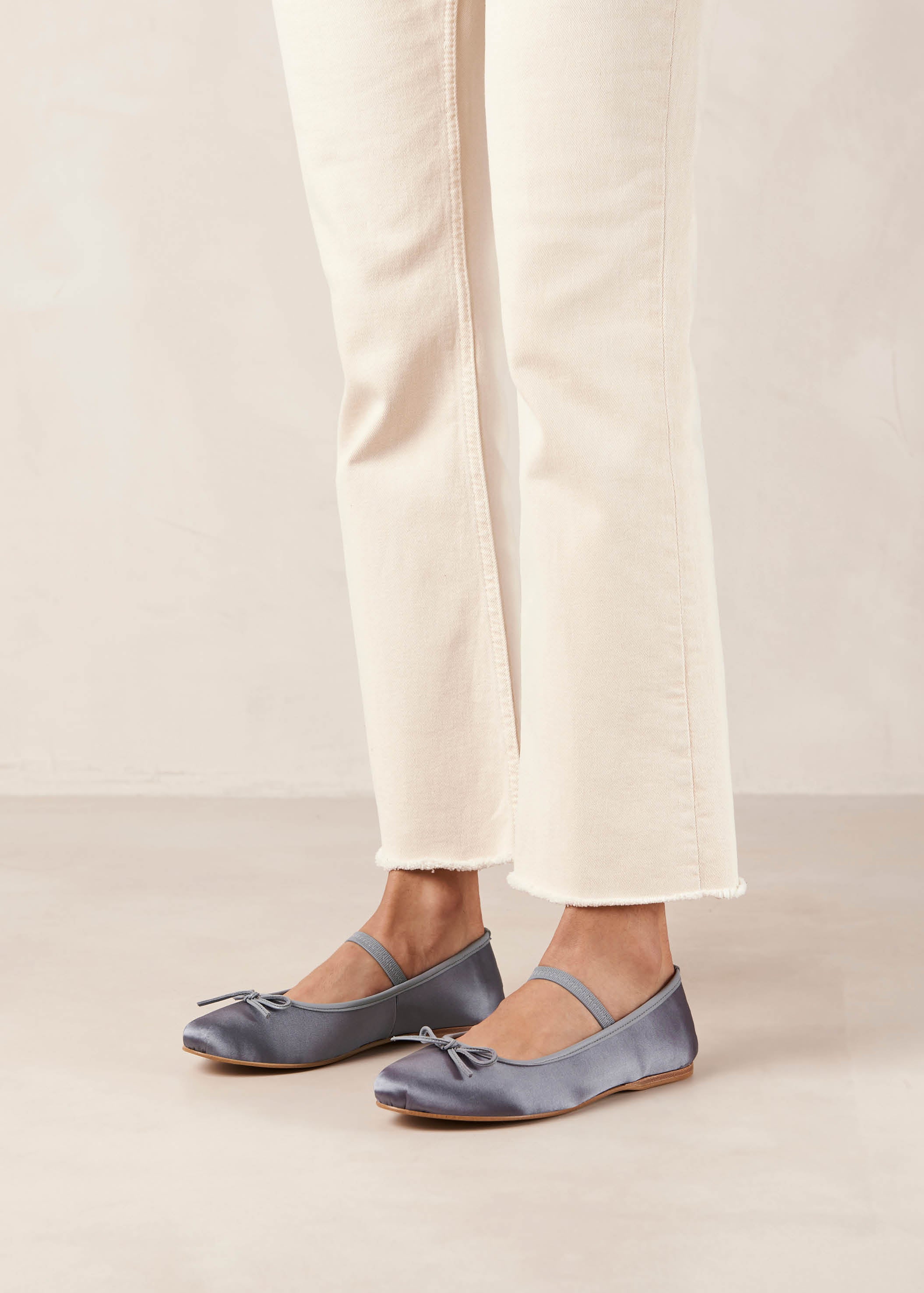 Odette Stone Grey Ballet Flats