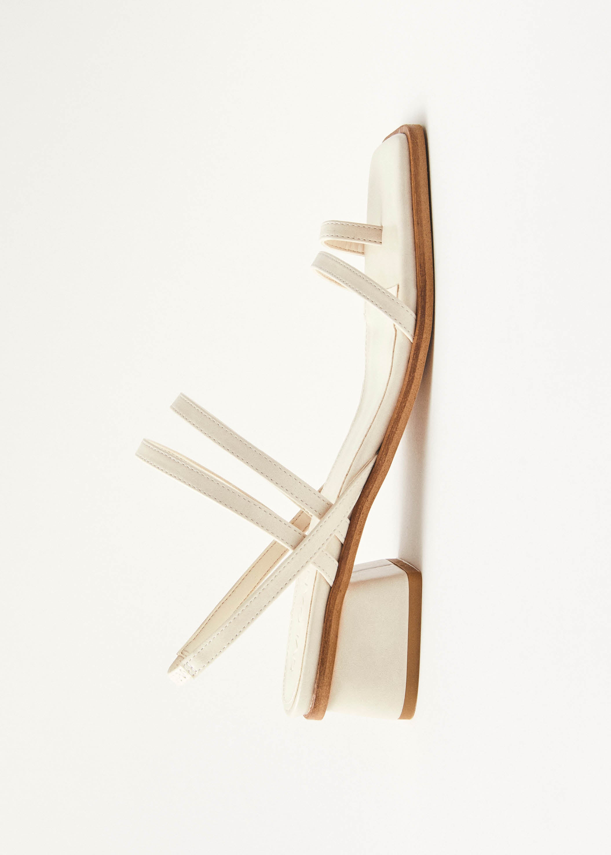 Marlowe Cream Vegan Leather Sandals