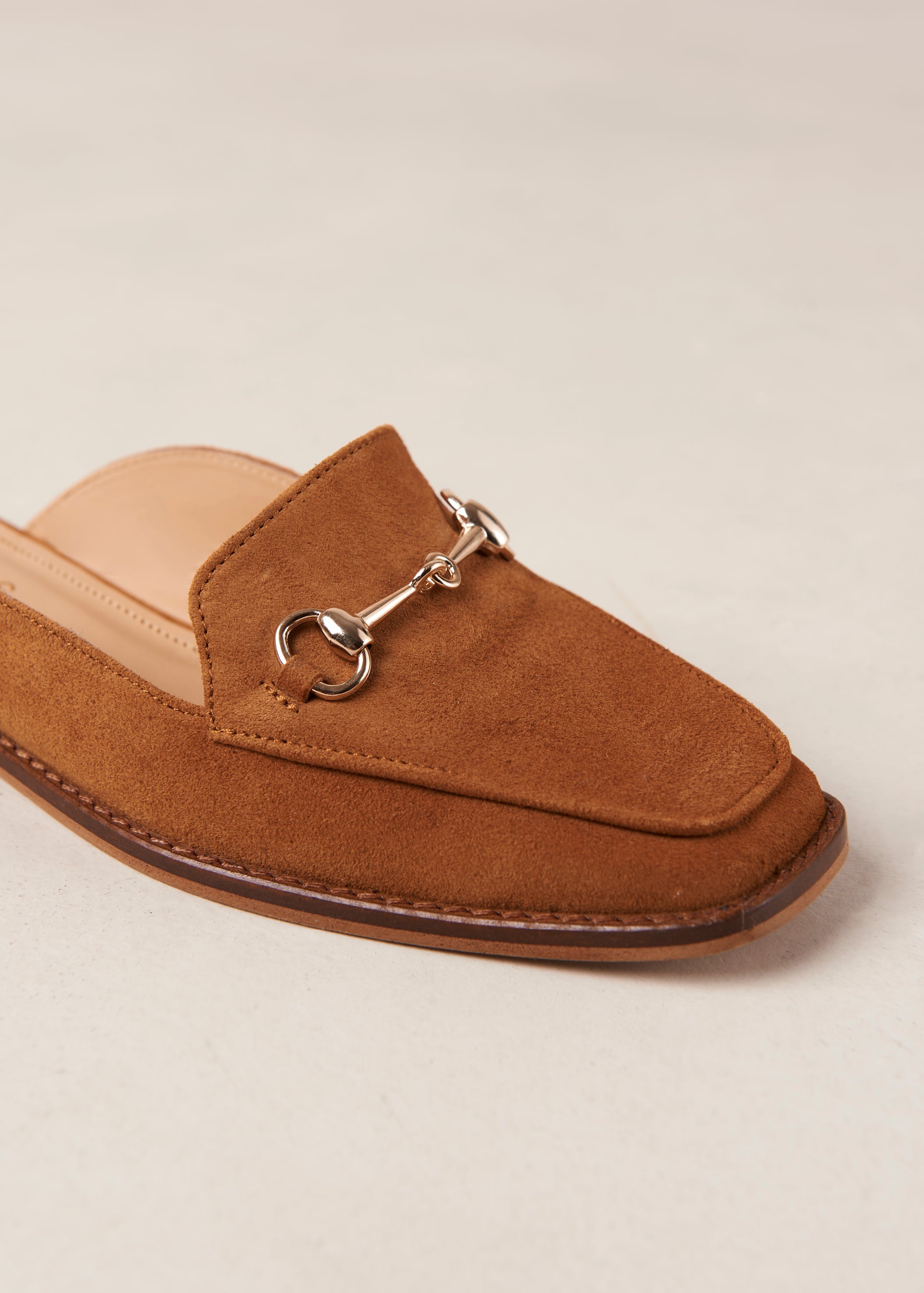 Kais Suede Adobe Leather Mules