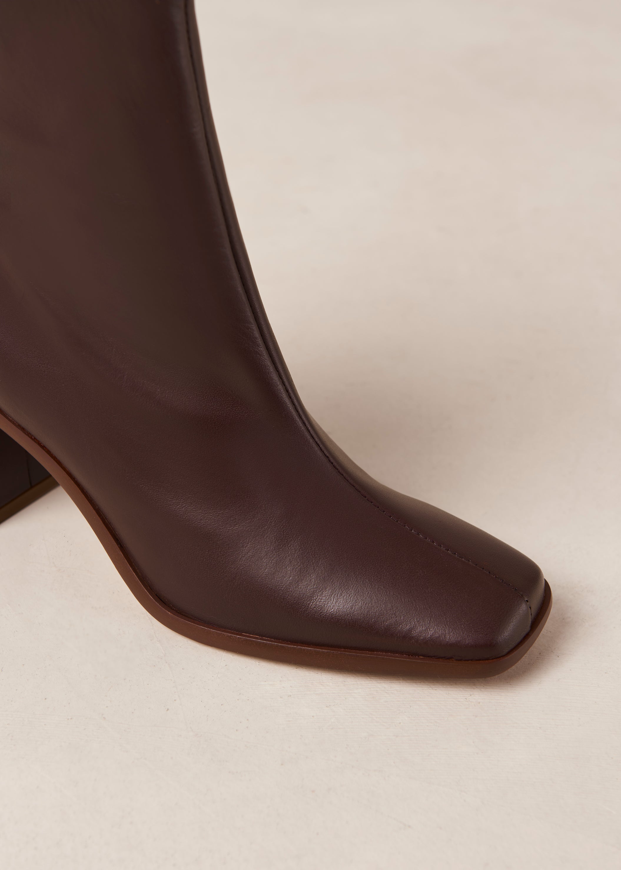 West Cape Wine Burgundy Leather Ankle Boots