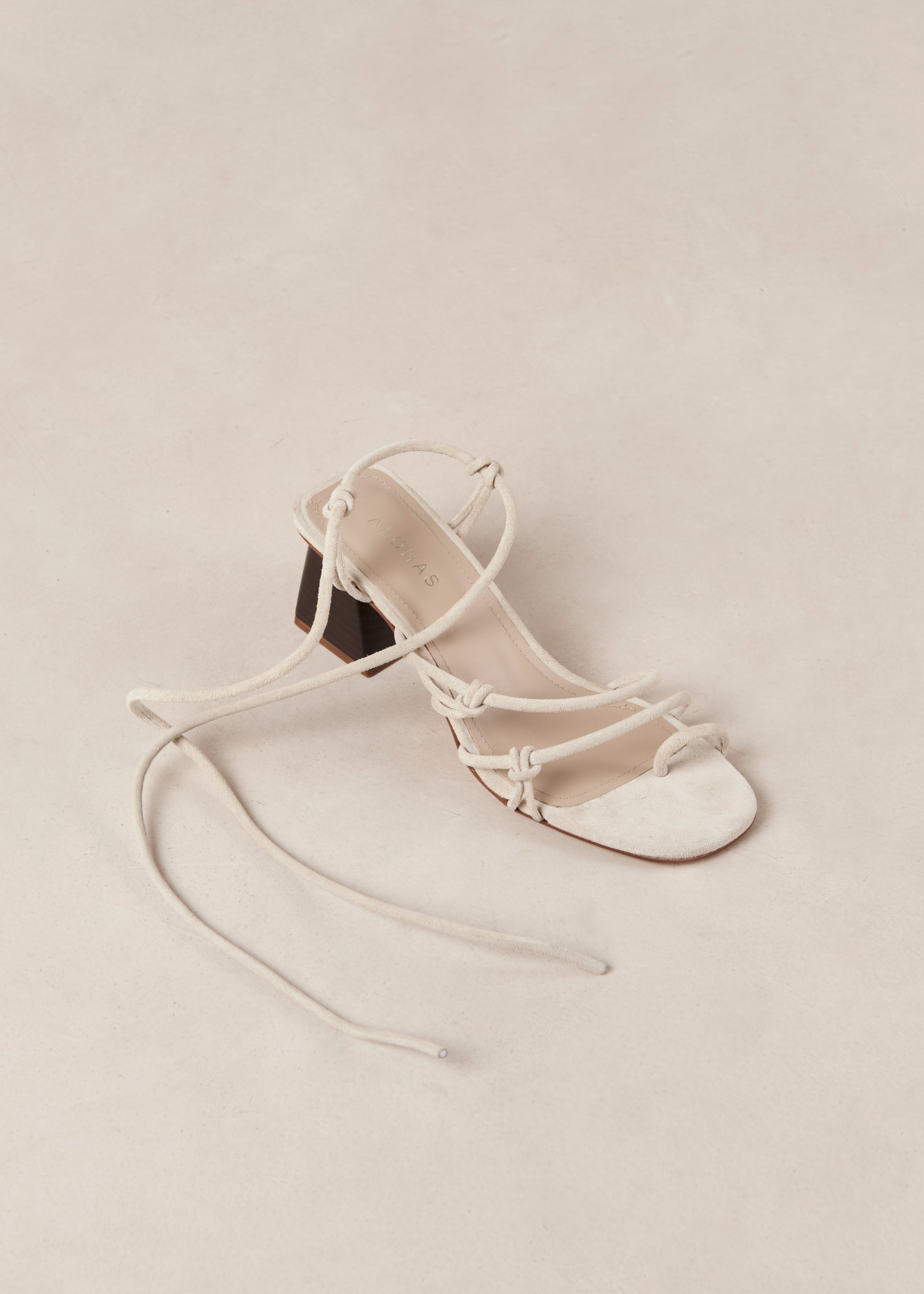 Goldie Cream Leather Sandals