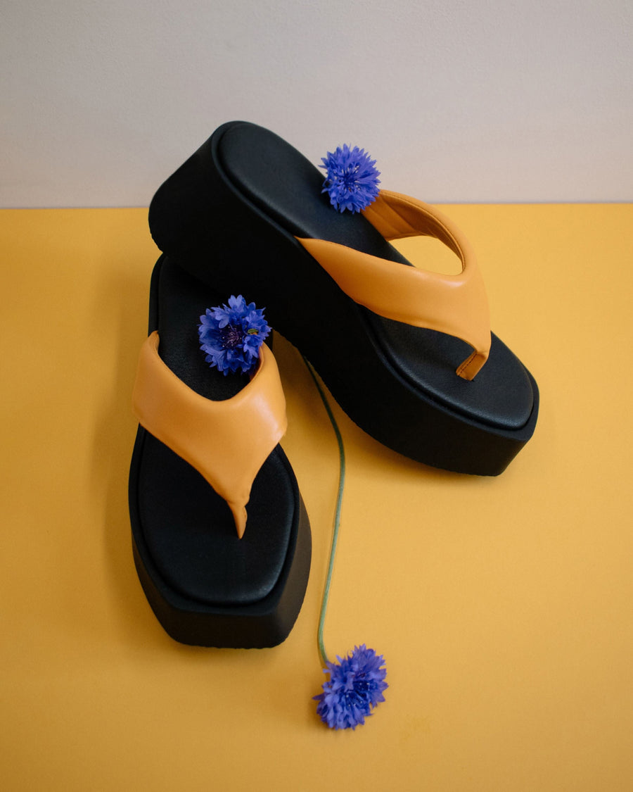 Pancake Peachy Orange Sandals Svegan