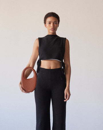 Easy - Black Knit Pants | ALOHAS