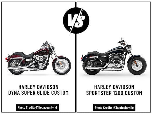 Harley Davidson Dyna Super Glide Custom Vs. Harley Davidson Sportster 1200 Custom