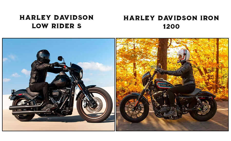 Harley Davidson Low Rider S Vs. Harley Davidson Iron 1200: Riding Position