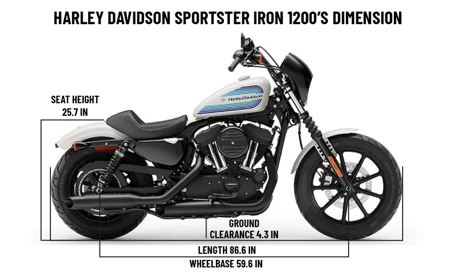 DIMENSIONS sportster 1200-side