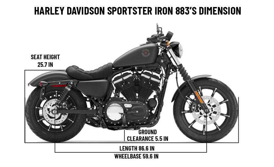 DIMENSIONS iron 883-side-side