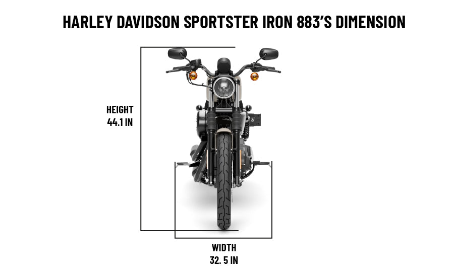 DIMENSIONS iron 883-front