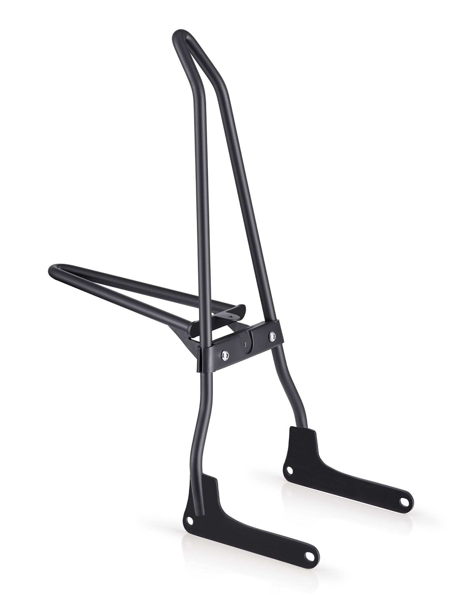 Image of Iron Born Blade 25" Sissy Bar with Foldable Luggage Rack for Harley Softail Low Rider S FXLRS Matte Black