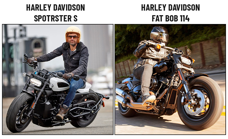 Harley Davidson Sportster S Vs. Harley Davidson Fat Bob 114: Handling