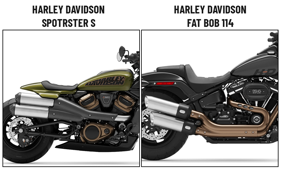 Harley Davidson Sportster S Vs. Harley Davidson Fat Bob 114: Exhaust/Mufflers