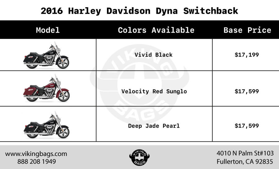 Colors and Cost: Harley Dyna Switchback