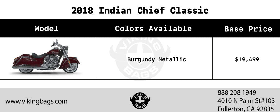 Indian Chief Classic: Colors and Cost