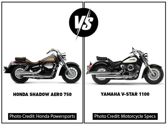 Honda Shadow Aero 750 Vs Yamaha V-Star 1100