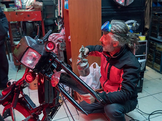 How to Paint a Motorcycle Fairing with a Spray Gun