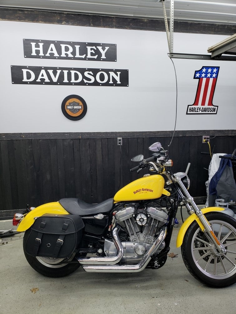 Background of Harley Sportster Low