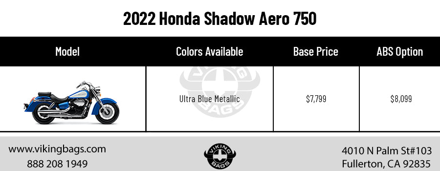 Colors and Cost: Honda Shadow Aero 750 Vs. Suzuki Boulevard C50