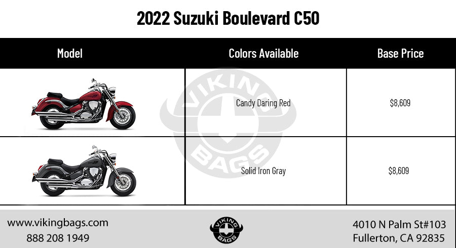 Colors and Cost: Honda Shadow Aero 750 Vs. Suzuki Boulevard C50