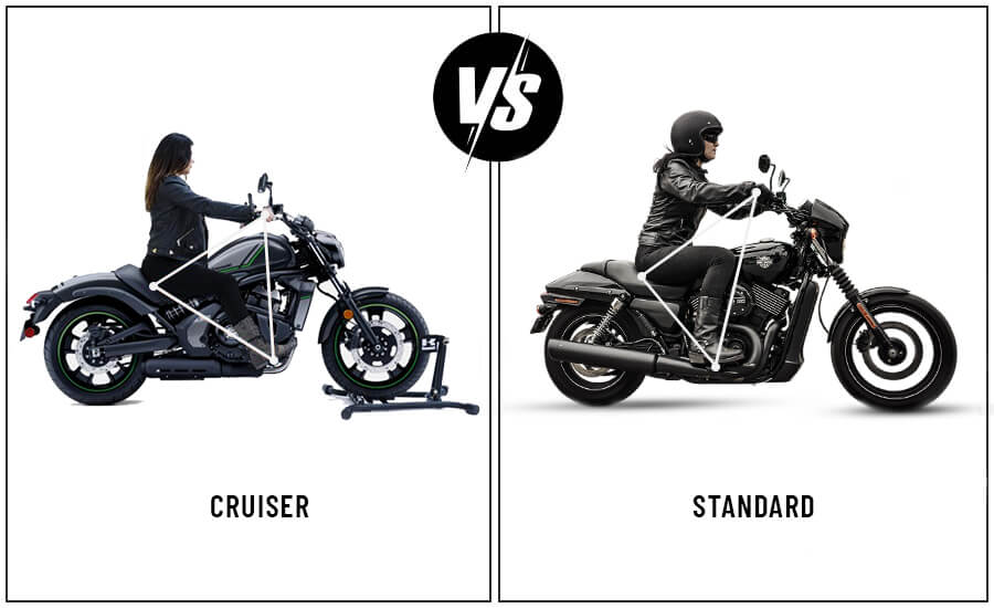 Cruiser vs. Standard Motorcycle