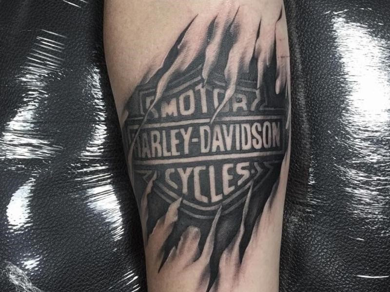 Harley Davidson Sleeve Tattoo