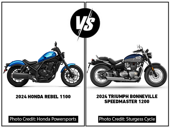 Honda Rebel 1100 Vs Triumph Speedmaster 1200 Comparison