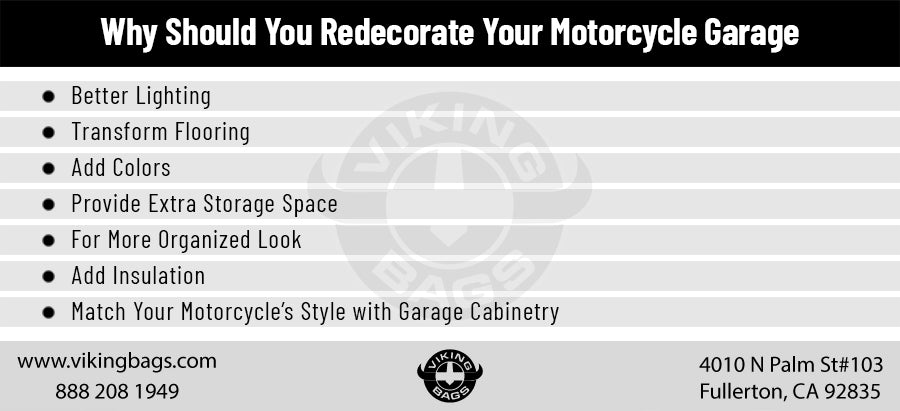 Why Should You Redecorate Your Motorcycle Garage