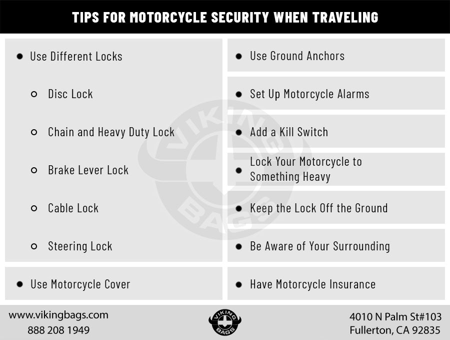 13 Tips for Motorcycle Security When Travelling