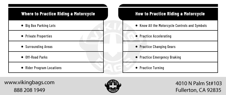 How and Where to Practice Riding a Motorcycle