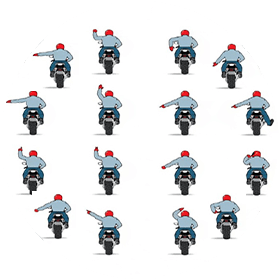 Motorcycle Hand Signals