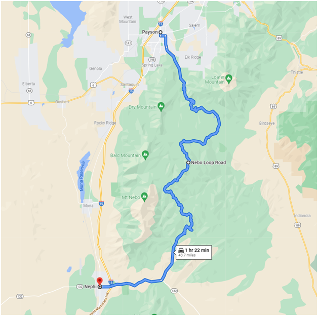 Mount Nebo Loop Road Run